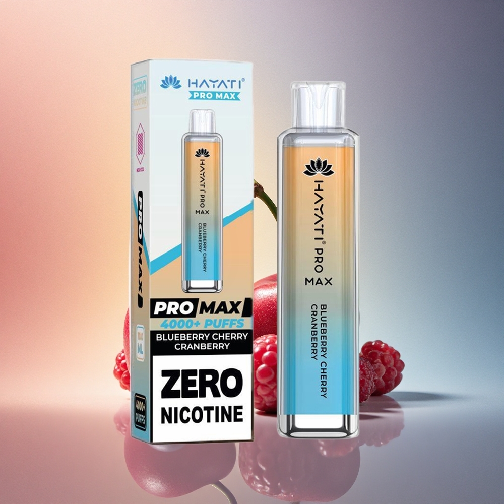 Hayati Pro Max 4000 Puffs Mustika Sinimustikas Jõhvikas 2% nikotiini 1400mAh aku