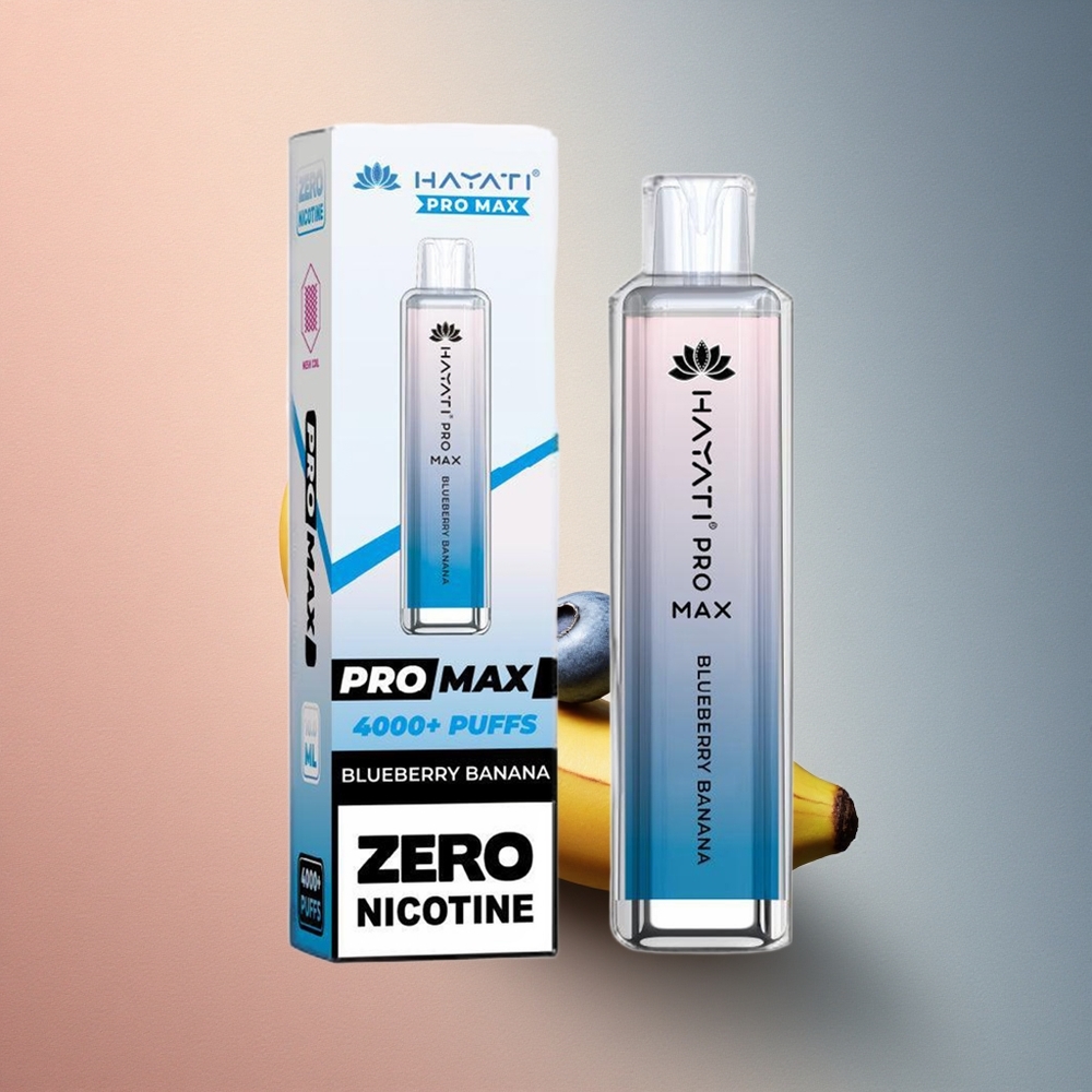 Hayati Pro Max 4000 Puffs Mustikas Banaan Dual Coil 1400mAh