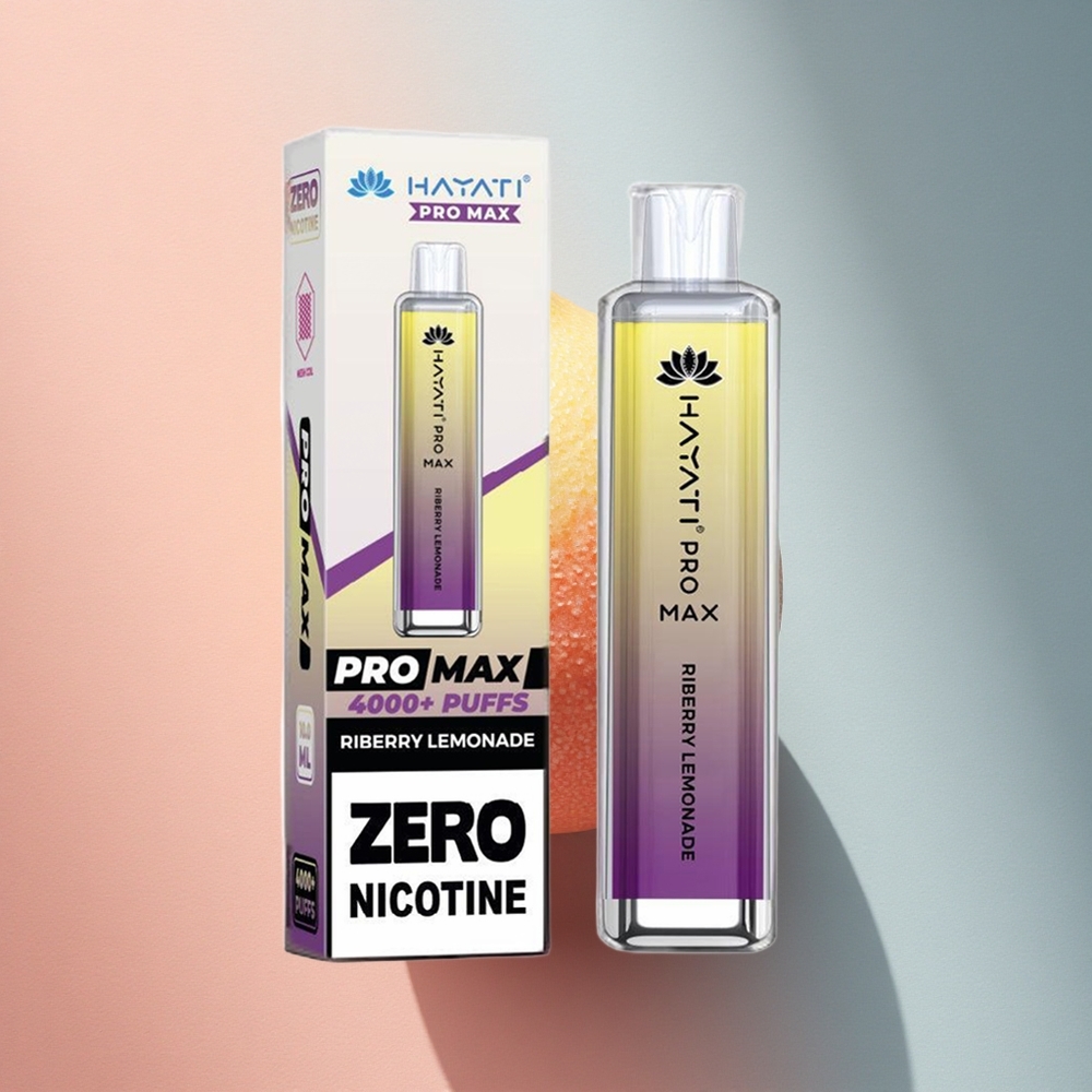 Hayati Pro Max 4000 Puffs Riberry Sidrunivesi 2% Nikotiini 1400mAh
