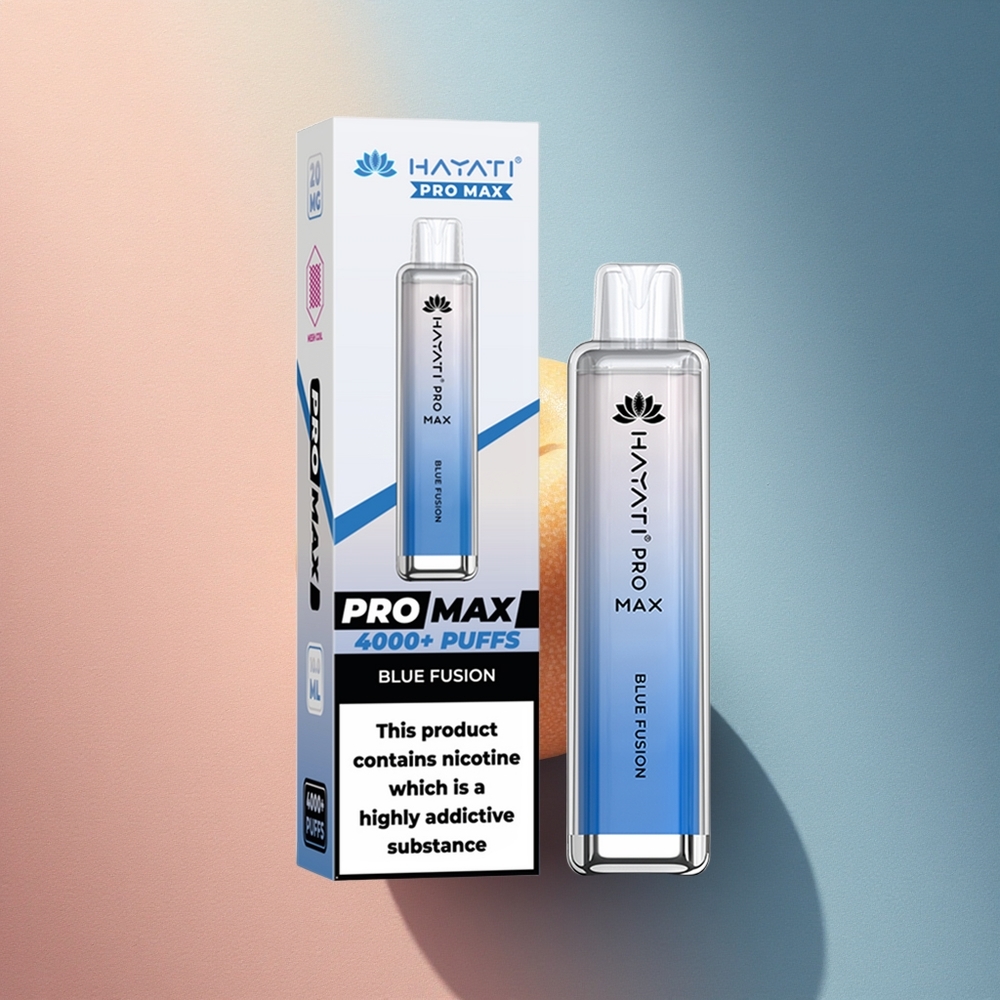 Hayati Pro Max 4000 Puffs Sinine Fuusio 5% Nikotiini 1400mAh