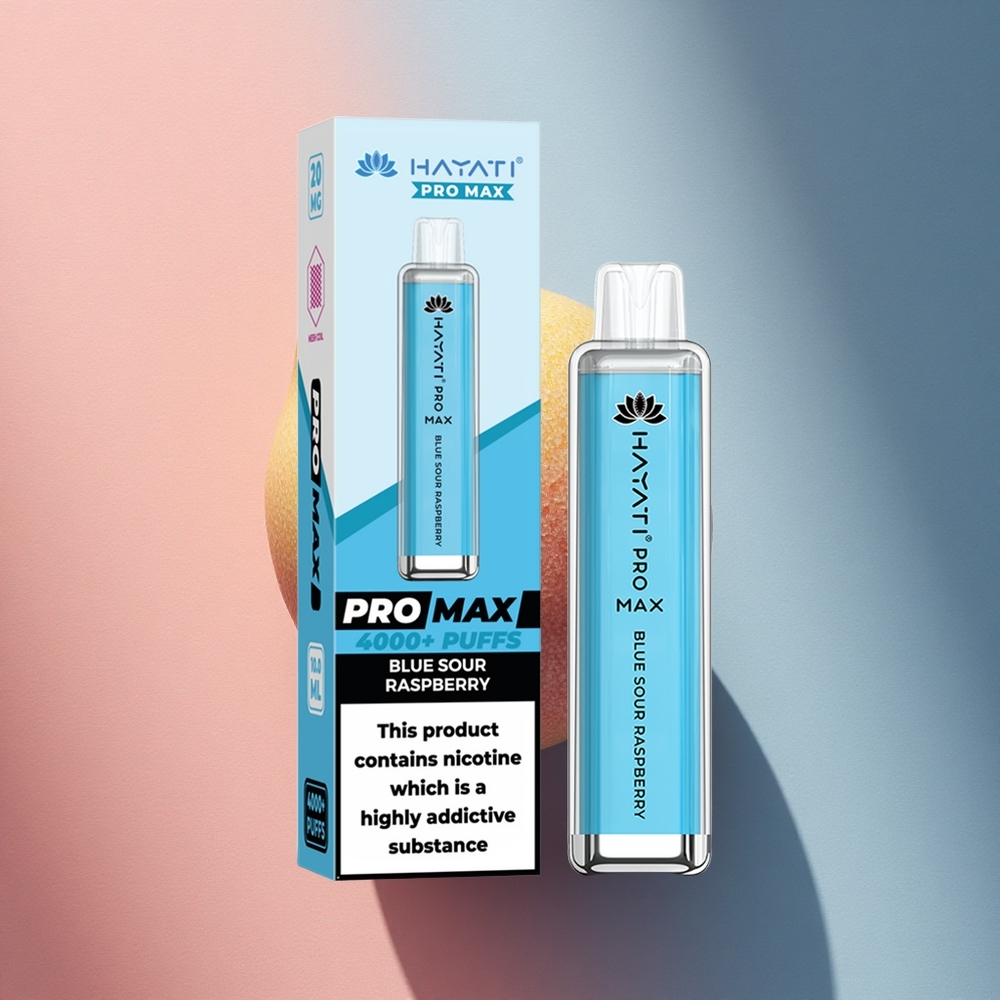 Hayati Pro Max 4000 Puffs Sinine Hapukas Vaarikas 1400mAh Laetav
