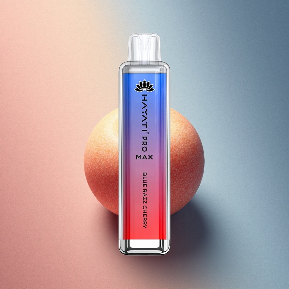 Hayati Pro Max 4000 Puffs Sinised Vaarika-Mesh 1400mAh Akuga