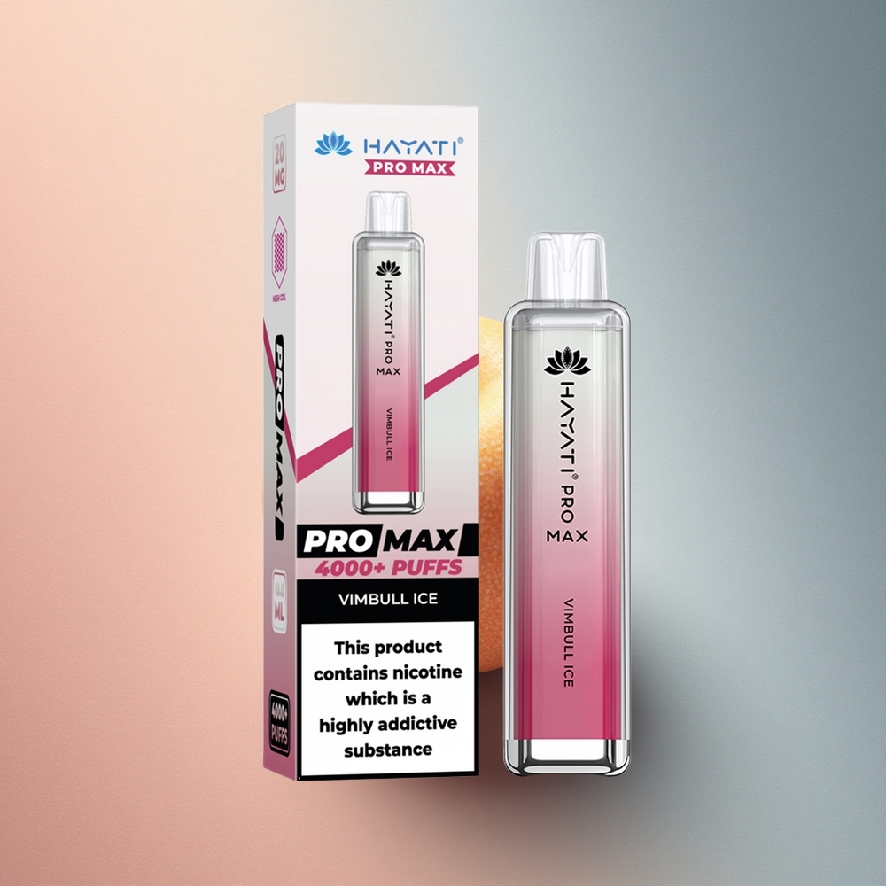 Hayati Pro Max 4000 Puffs Vimbull Jää Dual 1.1 Ohm Mesh 1400mAh Taaslaaditav