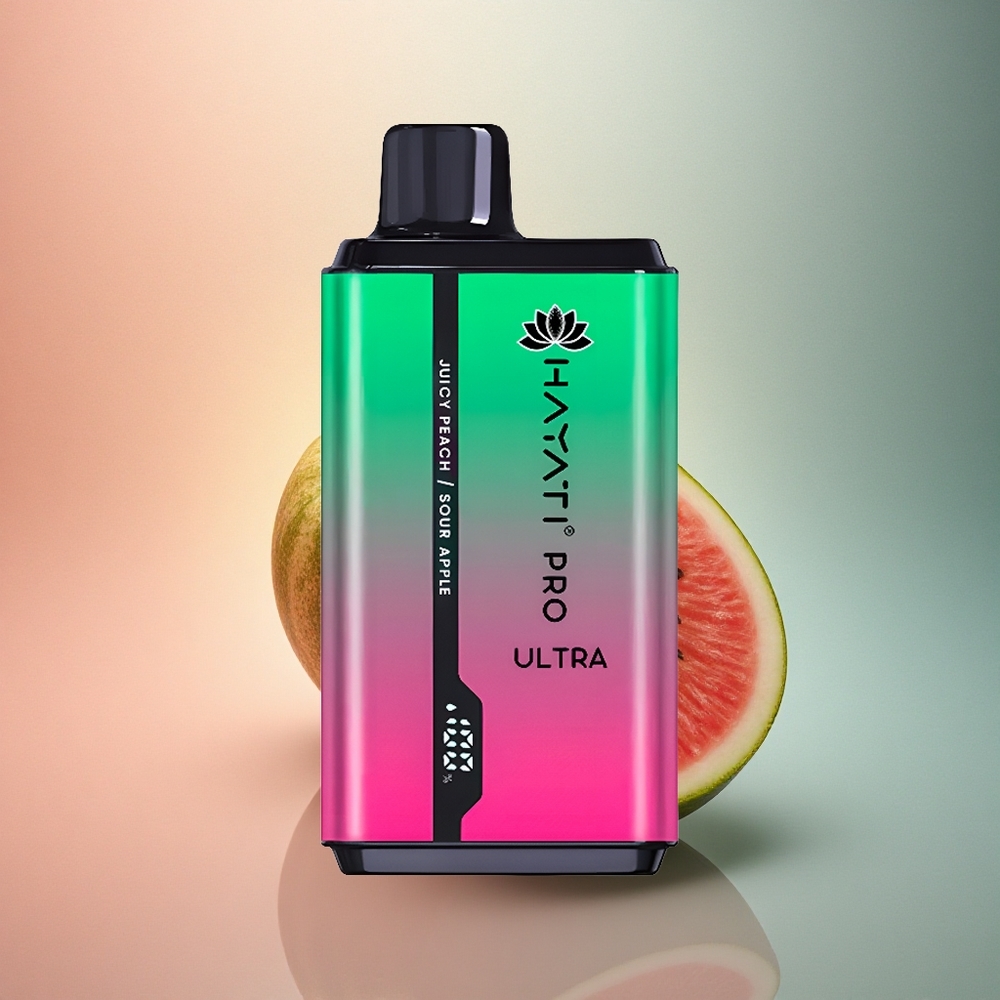 Hayati Pro Ultra 15000 Puffs Arbuus Kiivi Passioonivilja 850mAh 2% nikotiini