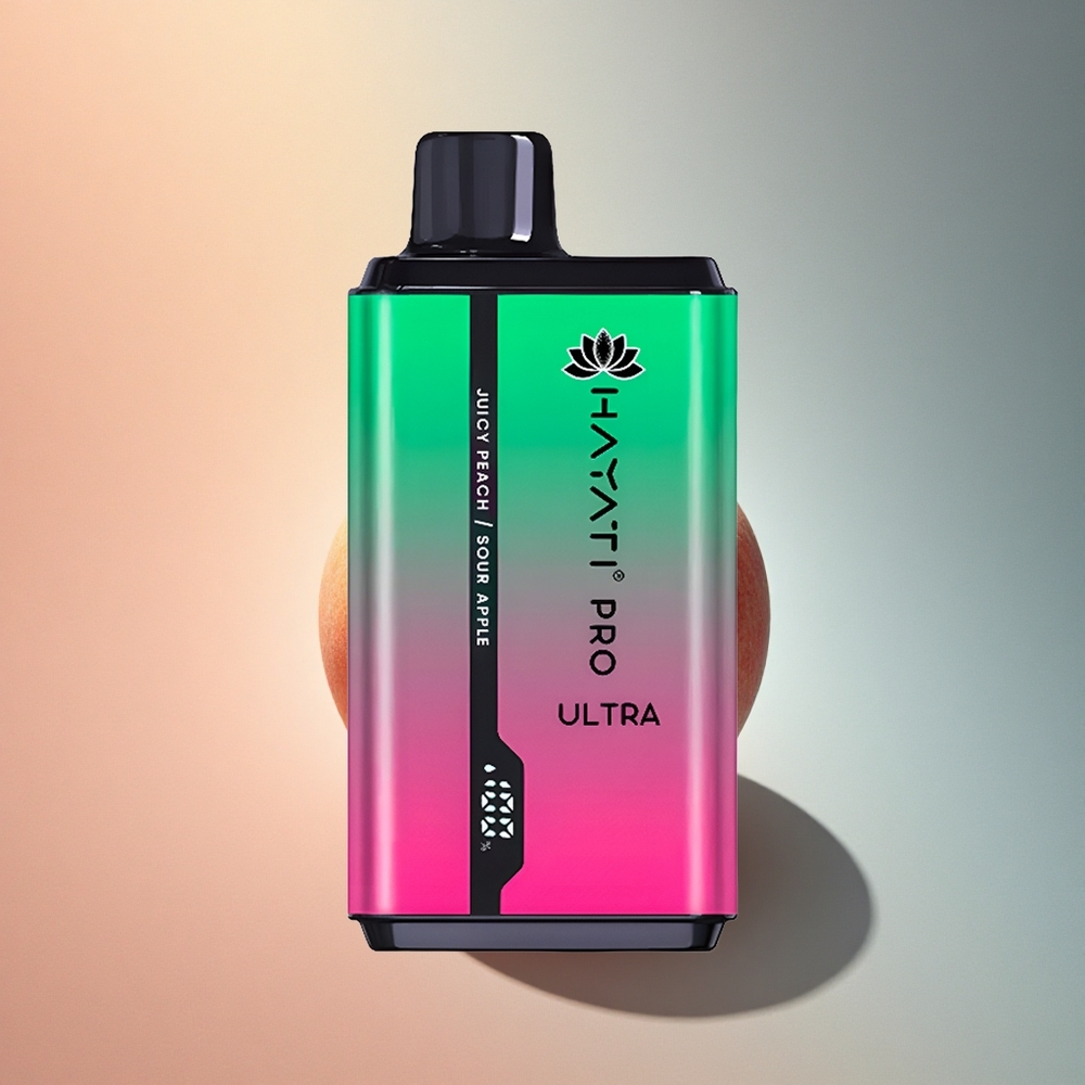 Hayati Pro Ultra 15000 Puffs Hapu Õun Mahlakas Virsik 850mAh 24ml