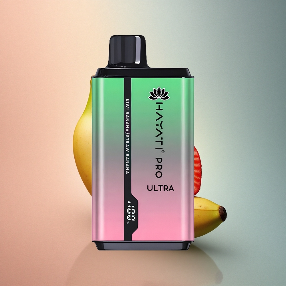 Hayati Pro Ultra 15000 Puffs Kivi Banaan Maasikas Banaan 2% nikotiini 850mAh