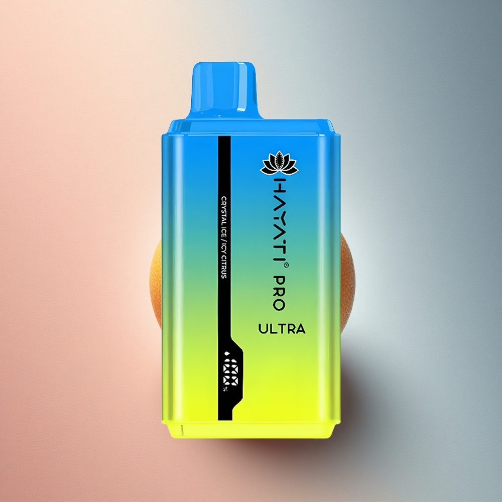 Hayati Pro Ultra 15000 Puffs Kristalline Jää Mahlane Tsitrus 850mAh 24ml 2% nikotiini