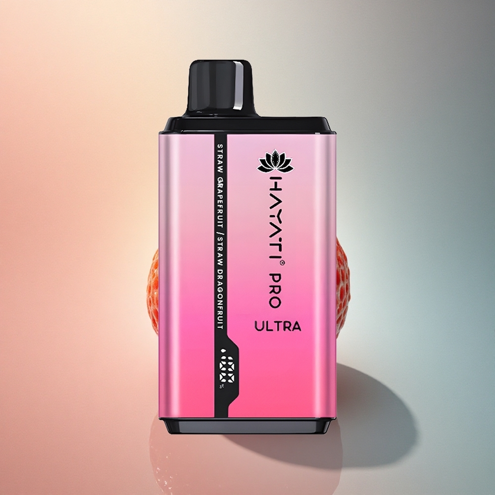 Hayati Pro Ultra 15000 Puffs Maasikas Greip Maasikas Draakonivili 850mAh 2% nikotiini