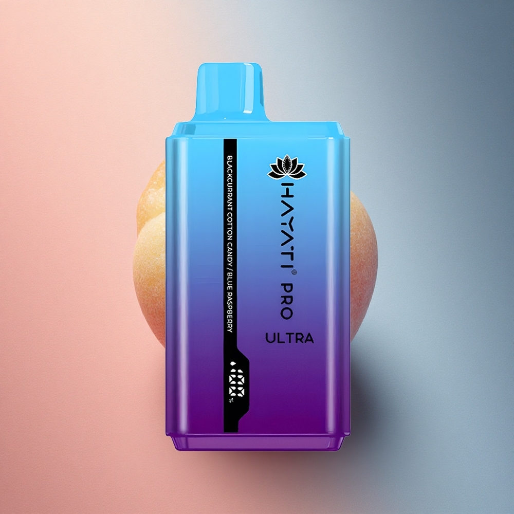 Hayati Pro Ultra 15000 Puffs Mustsõstra-vatimees-sinise vaarika 850mAh 24ml 2% nikotiini