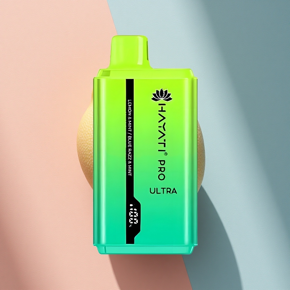 Hayati Pro Ultra 15000 Puffs Sidrun & Münt Sinine Razz & Münt 850mAh 24ml 2% nikotiini