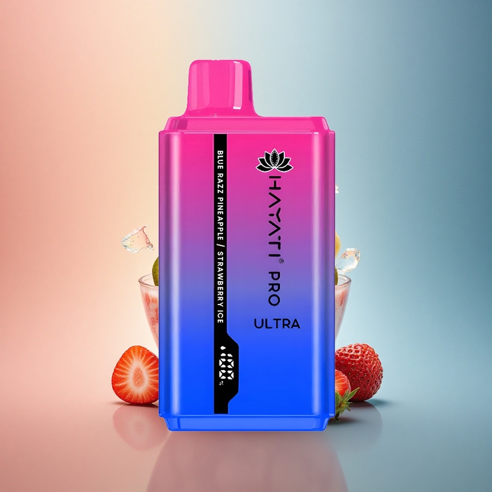Hayati Pro Ultra 15000 Puffs Sinine Vaarika-Ananass-Maardlakas 2% nikotiini 850mAh