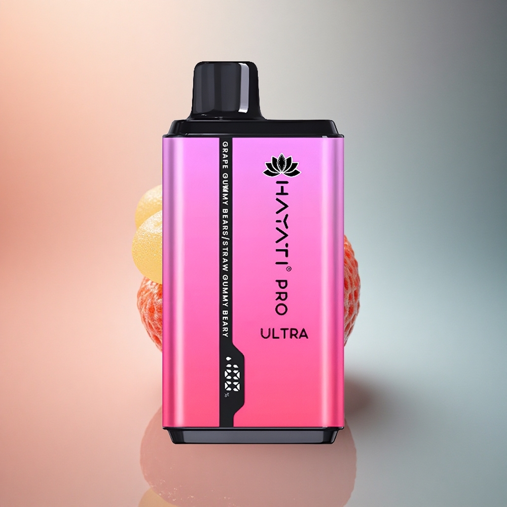 Hayati Pro Ultra 15000 Puffs Viinamarjakommkaru Maasikakommkaru 2% nikotiini 850mAh