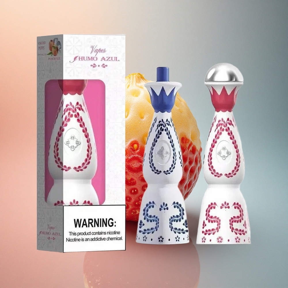 Humo Azul 15000 Puffs Maasika Mahl-mull 500mAh 5% nikotiini