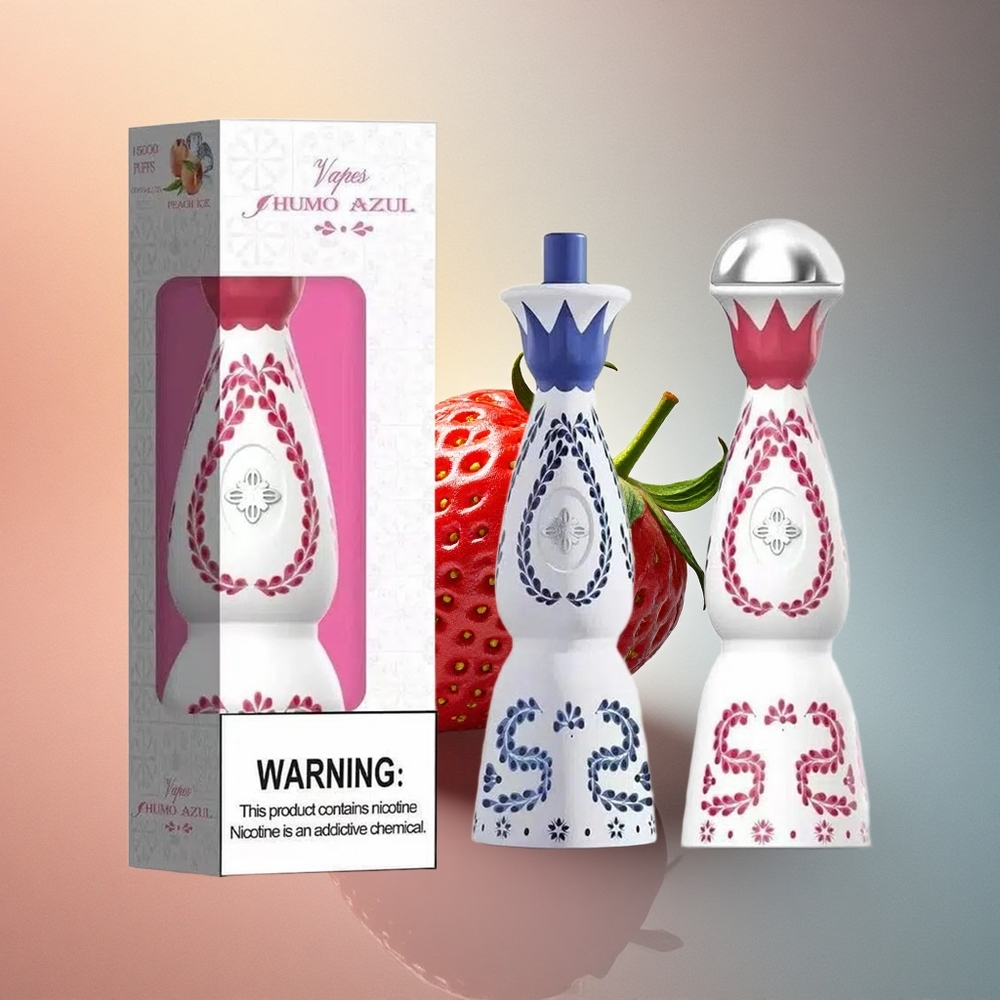 Humo Azul 15000 Puffs Maasikakaru 5% nikotiini 500mAh