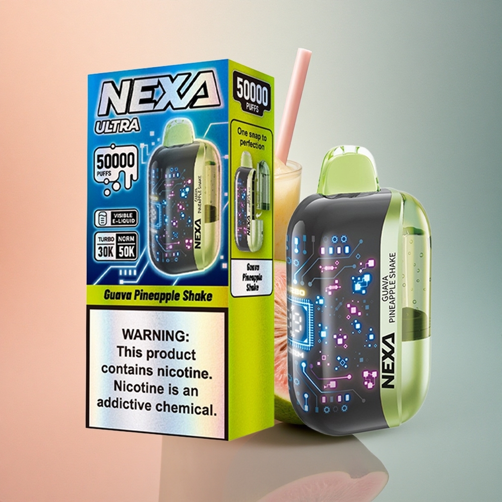 NEXA Ultra 50000 Puffs Guava-Ananasshake 20ml 800mAh 5% nikotiini