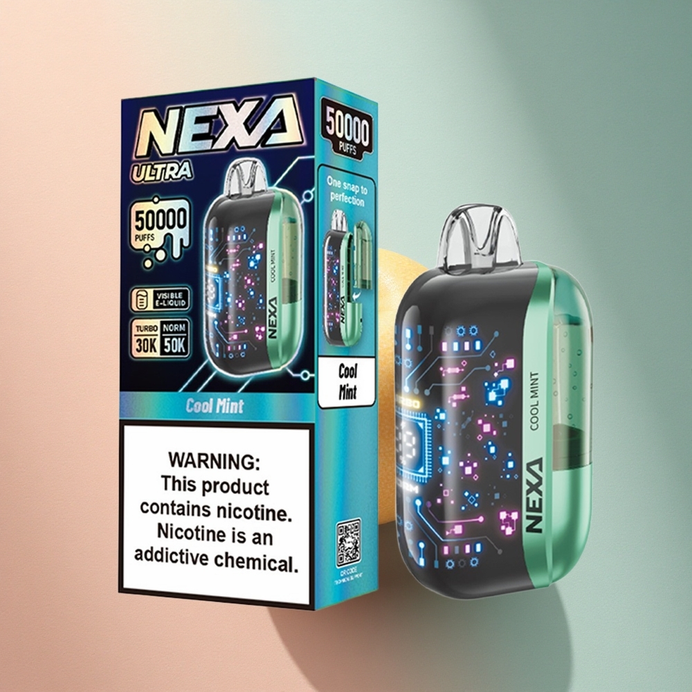 NEXA Ultra 50000 Puffs Jahe Mint 20ml 800mAh 5% nikotiini