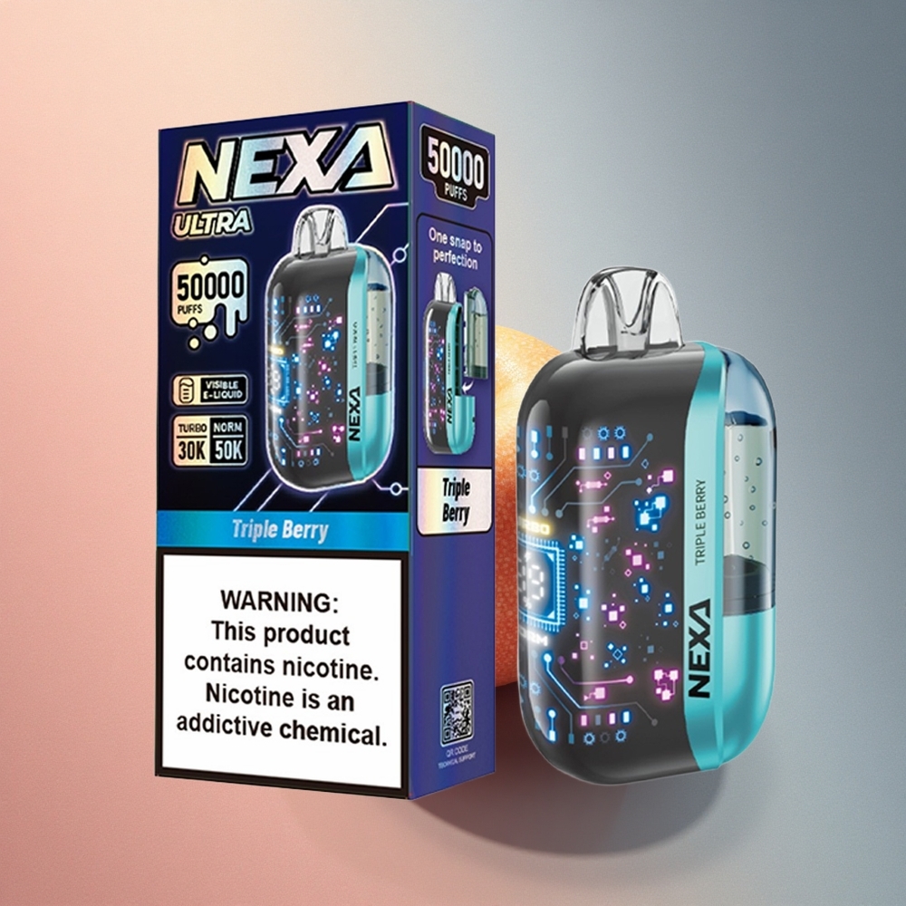 NEXA Ultra 50000 Puffs Kolme-marja 20ml 5% nikotiini 800mAh