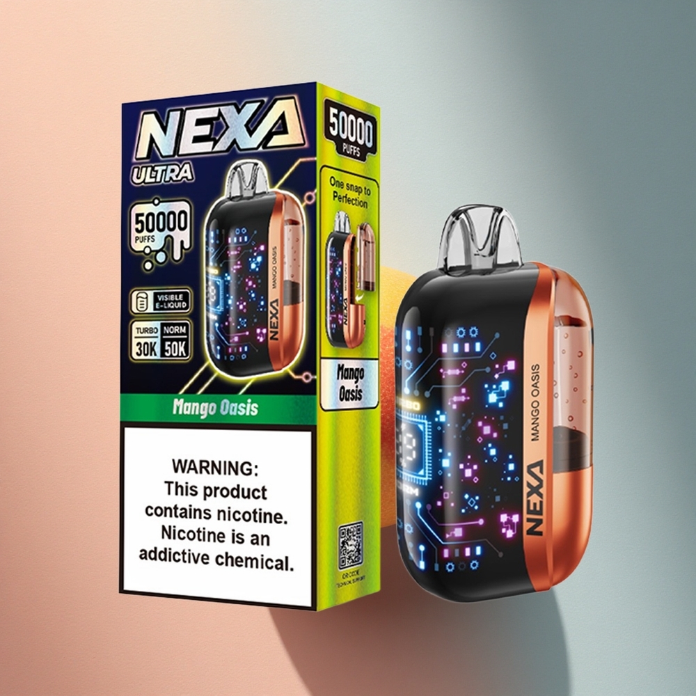 NEXA Ultra 50000 Puffs Mango Oaas 5% nikotiini 800mAh aku