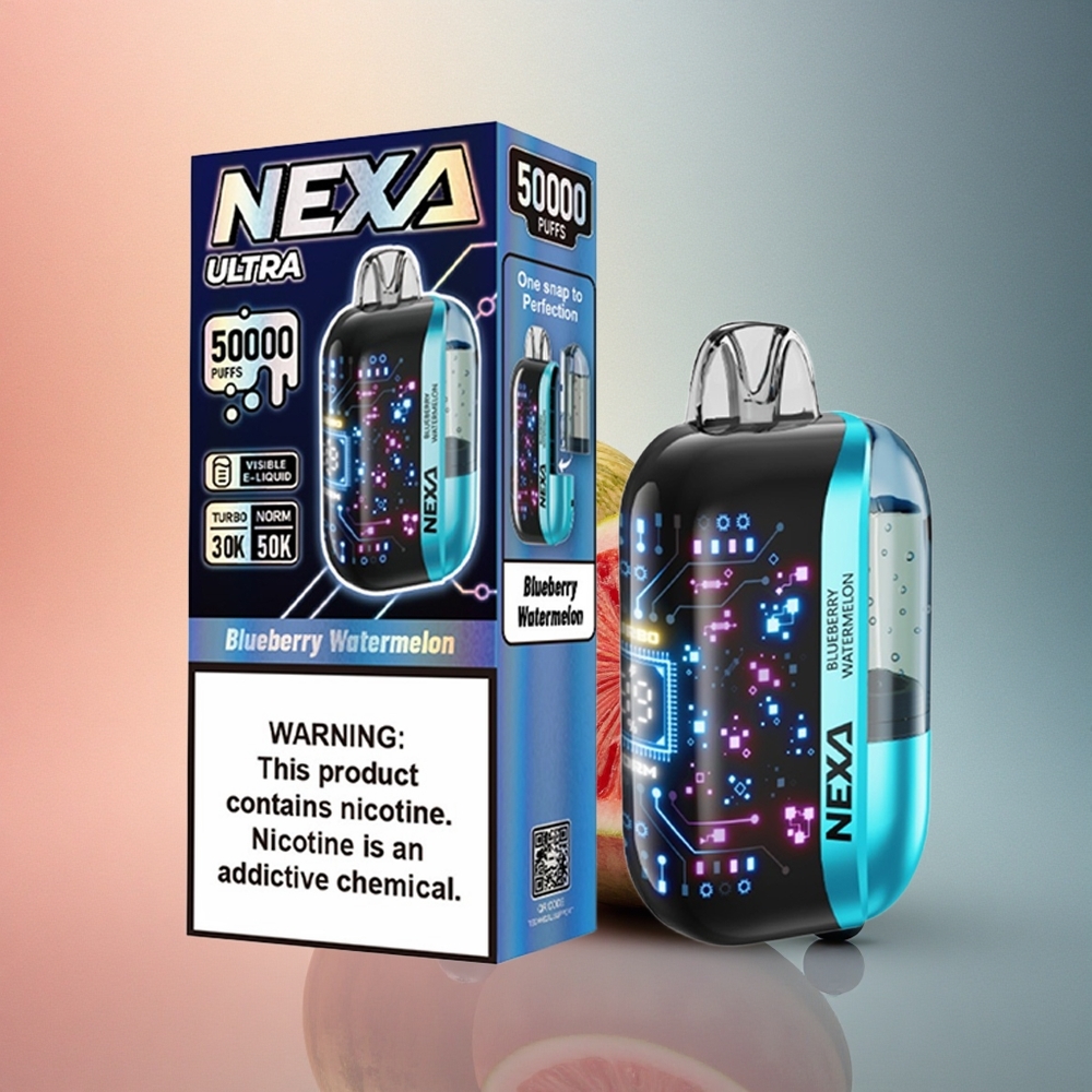 NEXA Ultra 50000 Puffs Mustikas-Arbuusi 20ml 5% nikotiini 800mAh